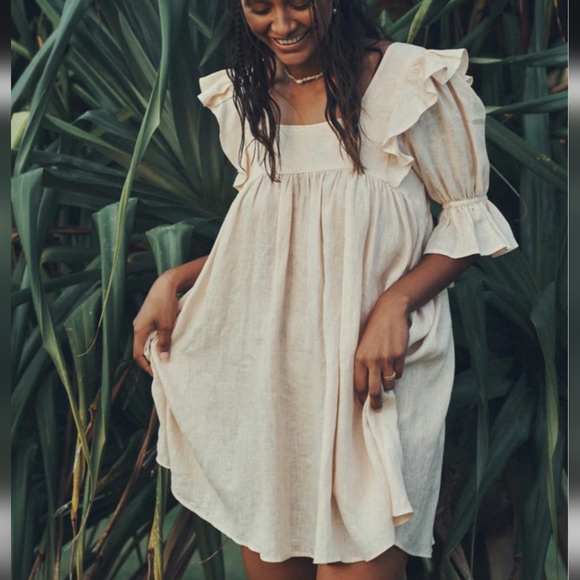 Spell Mae Linen Mini Dress - Picture 2 of 5